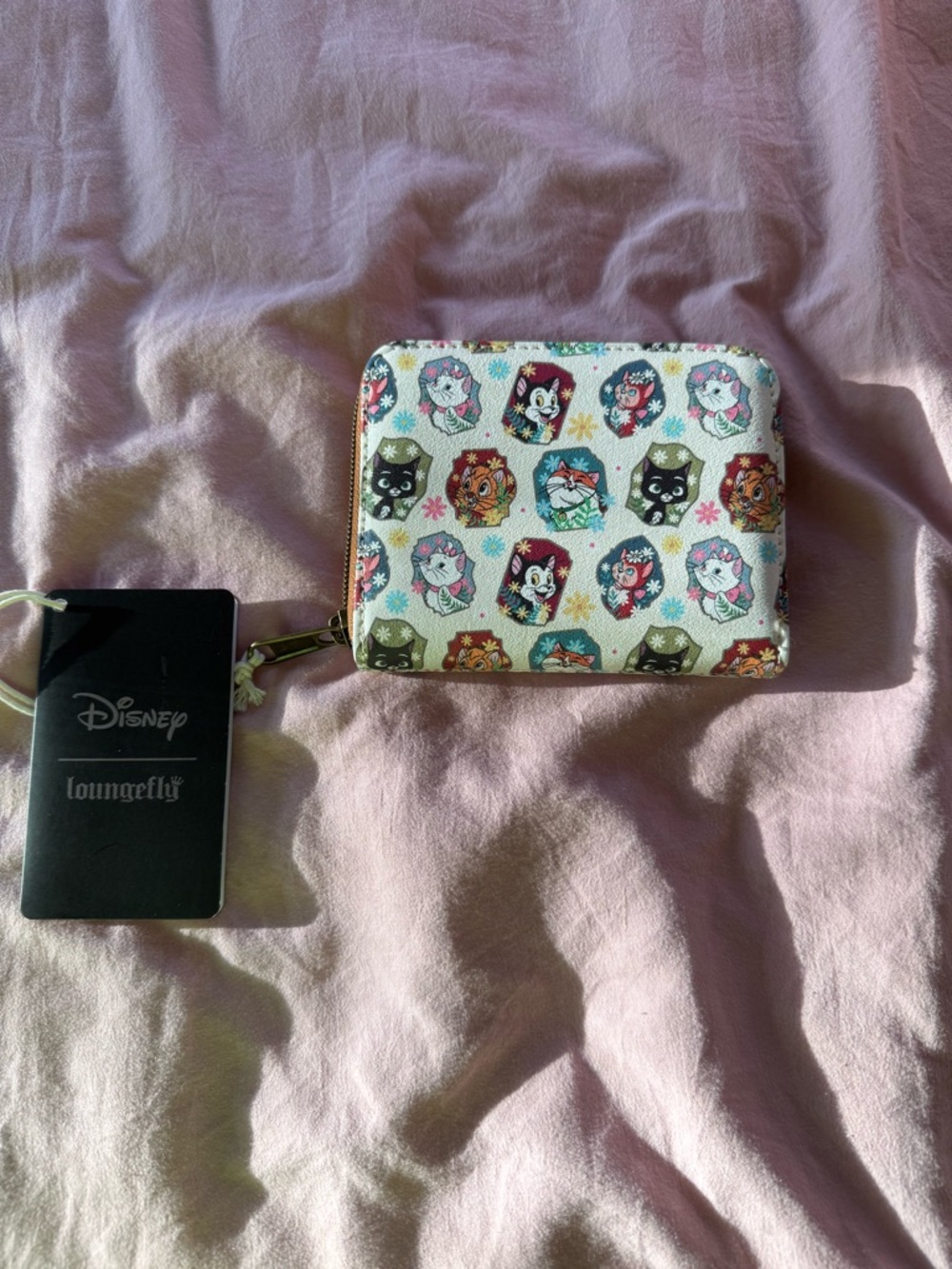 Loungefly Disney Cats Floral AOP Wallet